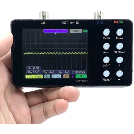 Oscilloscope double canal + câble de sonde haute tension 50 mètres fréquence d'échantillonnage 10 MHz, SCO210M-2