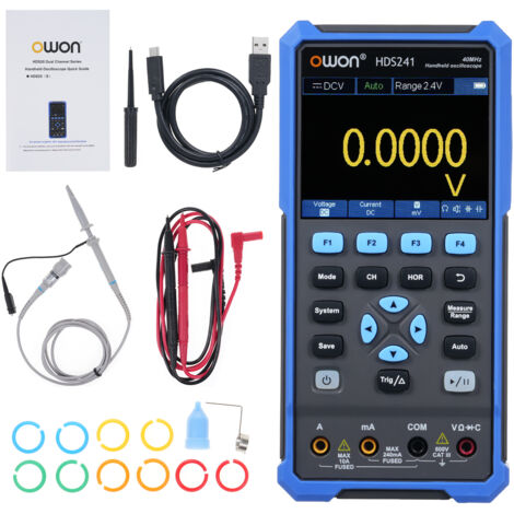 Oscilloscope et multimètre combinés, oscilloscope numérique multifonction, 1 canal, fréquence d'échantillonnage de 250 MSa/s, bande passante de 40 MHz