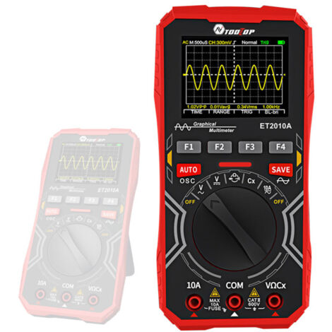 Oscilloscope multimètre 2 en 1, affichage numérique, bande passante 1Mhz, compatible pour bricolage et tests électroniques