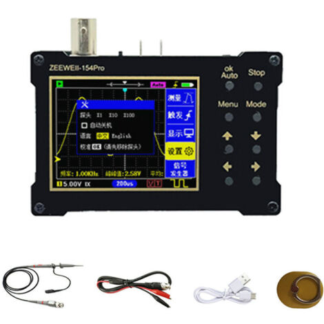Oscilloscope numérique à écran couleur TFT 320240 résolution 2.4 pouces 40MSa/s générateur de Signal de prise en charge du taux d'échantillonnage (bande passante 18M),de DEBUNS