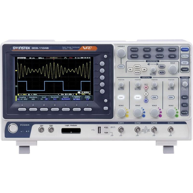 Gw Instek - Oscilloscope numérique GDS-1102B 100 MHz 1 Géch/s 10 Mpts 8 bits D657731
