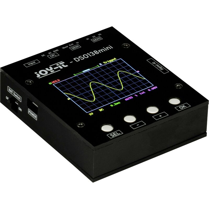 Joy-it - Oscilloscope numérique 200 kHz 1 canal 1 Méch/s 1 kpts 12 bits Y791712