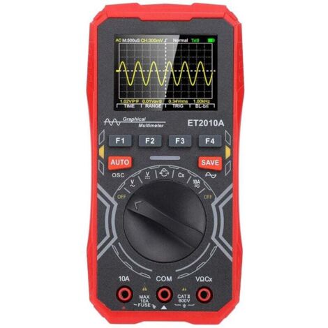 Oscilloscope Numérique Multimètre 2-en-1 Portable Taux d'Échantillonnage 2,5Msps Bande Passante 1 MHz , 2,4 Pouces
