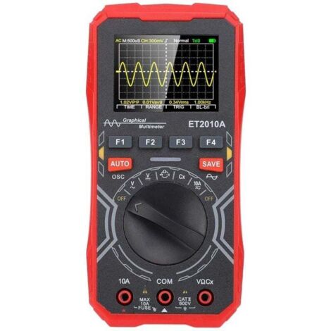 Oscilloscope Numérique Multimètre 2-en-1 Portable Taux d'Échantillonnage 2,5Msps Bande Passante 1 MHz , 2,4 Pouces-Crezuo