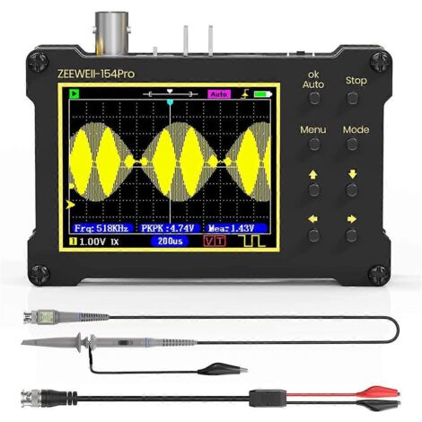 Oscilloscope numérique portable avec générateur de fonctions intégré --