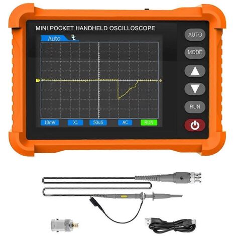 Oscilloscope numérique portable, fréquence d'échantillonnage en temps réel de 2,5 MS/s