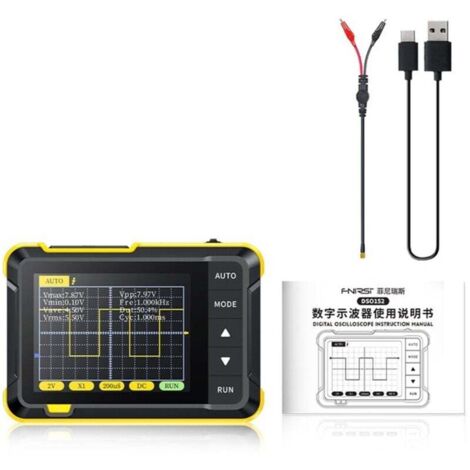 Oscilloscope Numérique Portable Mini pour Débutants Enseignement et Réparation
