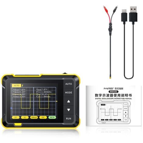 Oscilloscope Numérique Portable Mini pour Débutants Enseignement et Réparation