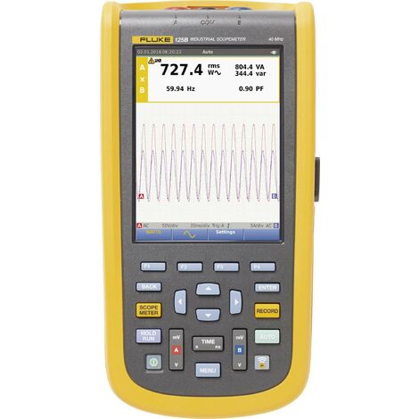 Oscilloscope portatif Fluke 124B/EU/S 40 MHz 2 canaux 4 Géch/s fonctions multimètre