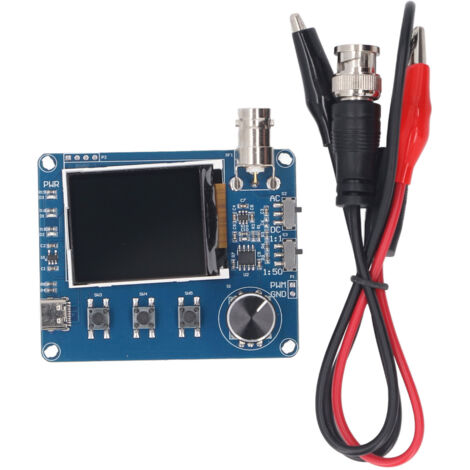 Oscilloscope simple avec écran LCD de 1,8 pouces, résolution de 10 bits, taux d'échantillonnage de 1 MHz, poche portable