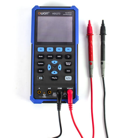 Oscilloscopio digitale 2 in 1 HDS272 con display LCD professionale, mini oscilloscopio e multimetro 2 in 1, PC 20.000 conteggi, con batteria al litio, funzione di memoria