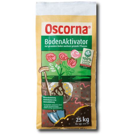 Oscorna activateur de sol 25 kg Conditionneur de sol gazon fruits légumes fleurs engrais