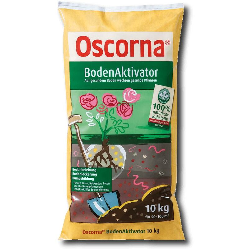 Oscorna - activateur de sol 25 kg Conditionneur de sol gazon fruits légumes fleurs engrais