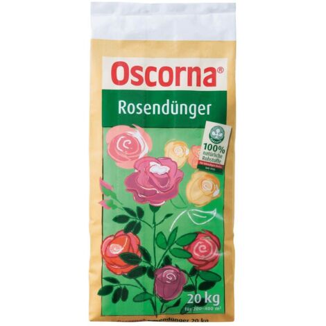 Oscorna engrais pour rosiers 20 kg engrais organique pour les roses, plates-bandes de fleurs balcon