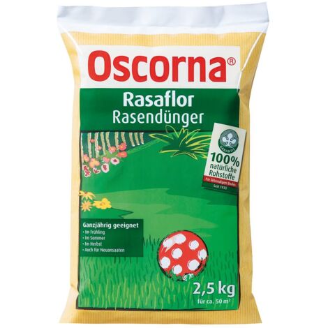 Oscorna® Rasaflor Rasendünger 2,5 kg für ca. 50 m²