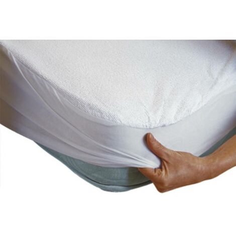 OSE - Almohadilla impermeable para la cama Blanco 140 x 190