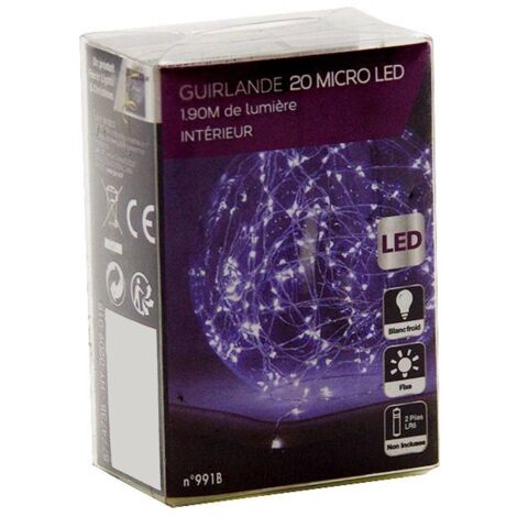 OSE - Luces led de cobre con pilas Gris 2.1 mètres