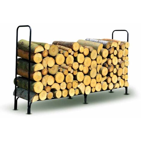 OSE – Serre bûches acier 200 x 115 cm – Capacité 1,15 stères – Supporte jusqu'à 600 kg – Montage rapide et facile – Pour séchage efficace du bois