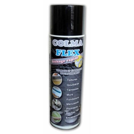 OSE – Spray bitumeux 500 ml pour étanchéité – Colmatage sur béton, métal, bois – Sèche en quelques minutes – Fabrication française