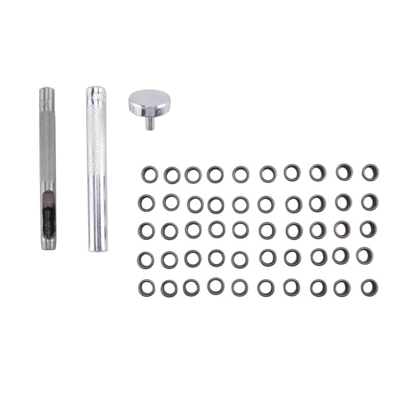 Image of Senlocher-Werkzeugsatz mit 50 Ösen, 6 mm, Rotguss, für selbstgemachte Kydexscheide