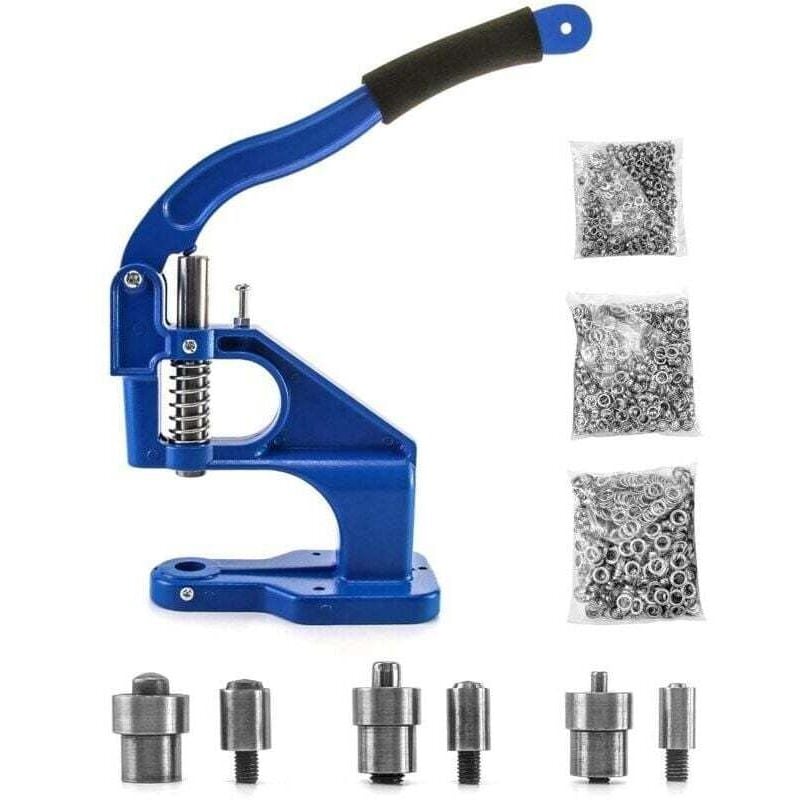 Image of Ösenpresse, Ösenstanze, Ösenpresse mit 3 Matrizen und 1500 Ösen für Leder und Stoff