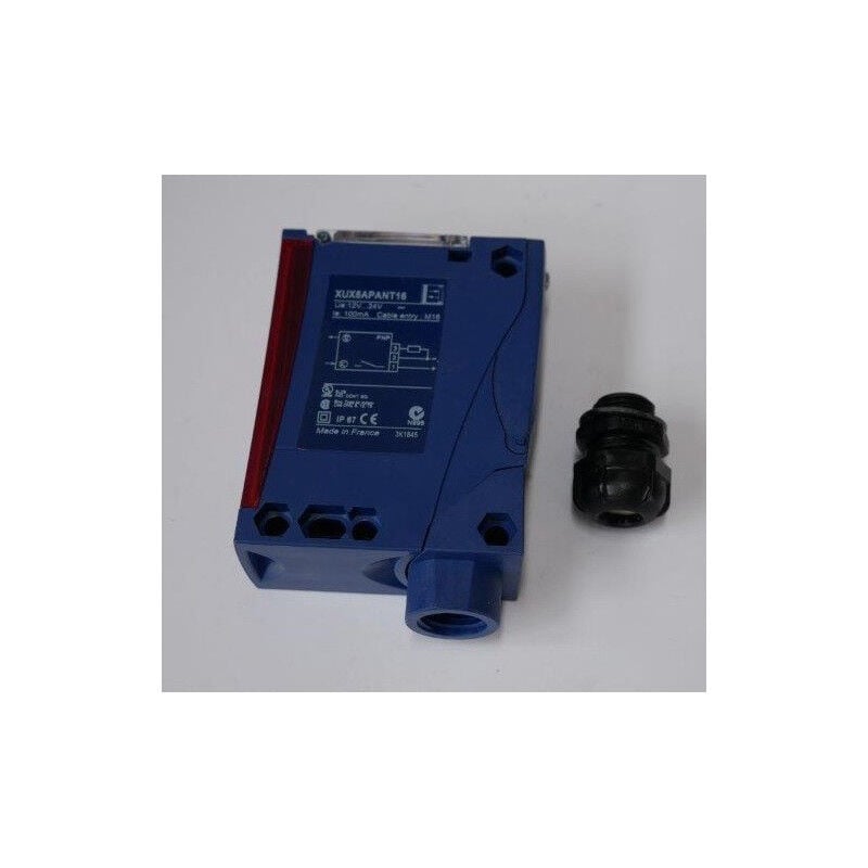 Détecteur photo-électrique polarisé de proximité portée 2.1M 24V 100A max 250Hz sortie pnp 1F IP67 OsiSense xu Schneider