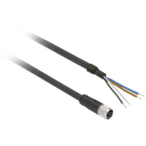 OsiSense XZ - connecteur pré-câblé - droit femelle - M12 - 5 broches - 5m (XZCP1164L5)