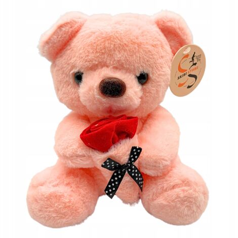 Osito de peluche para San Valentín Osito único con rosa 25 cm