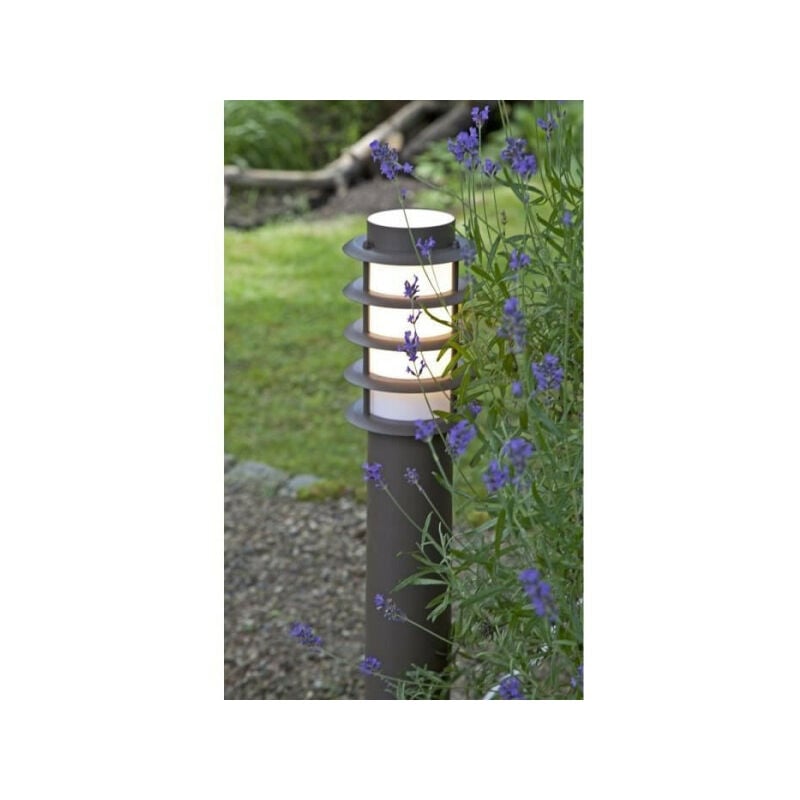 Borne d'extérieur led H51cm Oskar Brilliant Marron Rouille - Design Contemporain