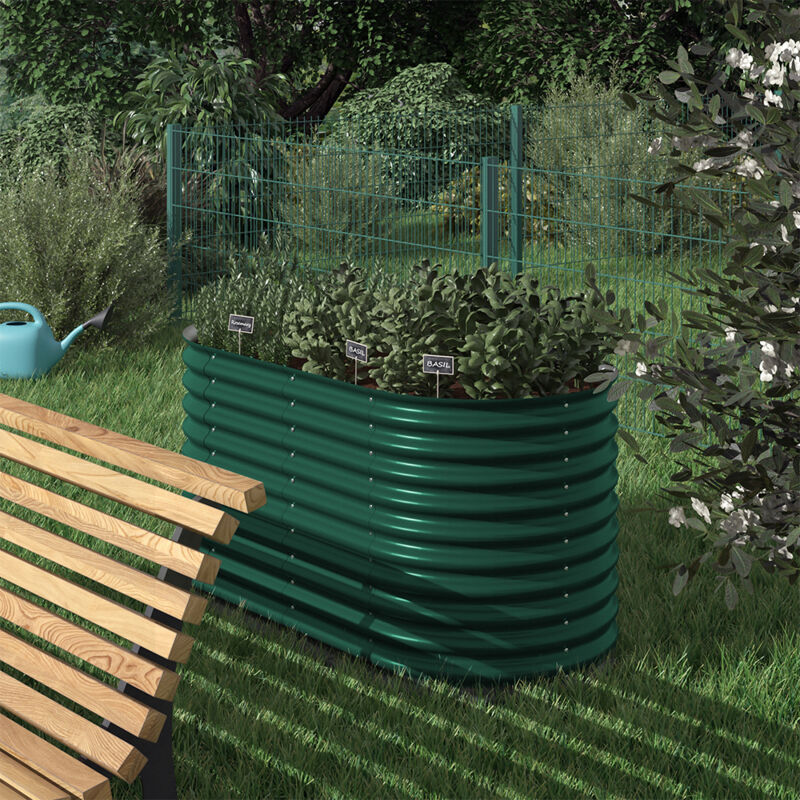VitaliSpa Ok-living - Hochbeet , Grün, 160 X 80 Cm