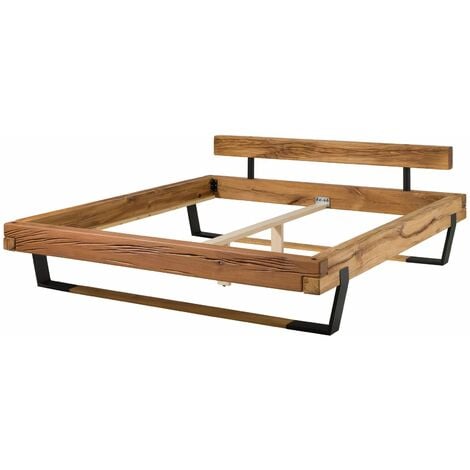 OSLO 140 Letto matrimoniale - in legno di quercia selvatica - oliato / natur 140x200