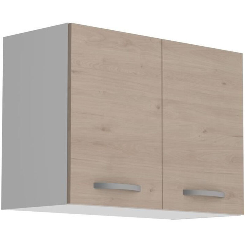 Meuble haut oke 80CM à 2 portes - chêne parisot