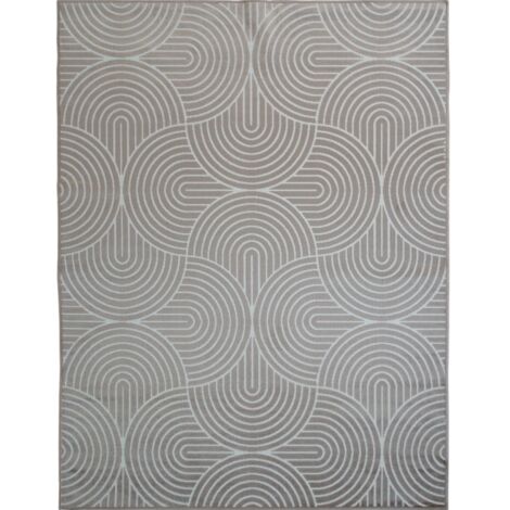 OSLO - Tapis à relief moderne beige sable 160x230