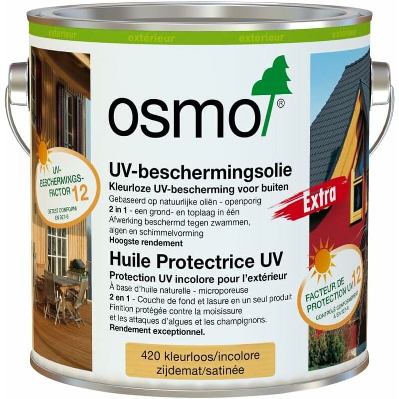 Osmo - 420 huile protectrice uv extra incolore ââ'" 0,750L