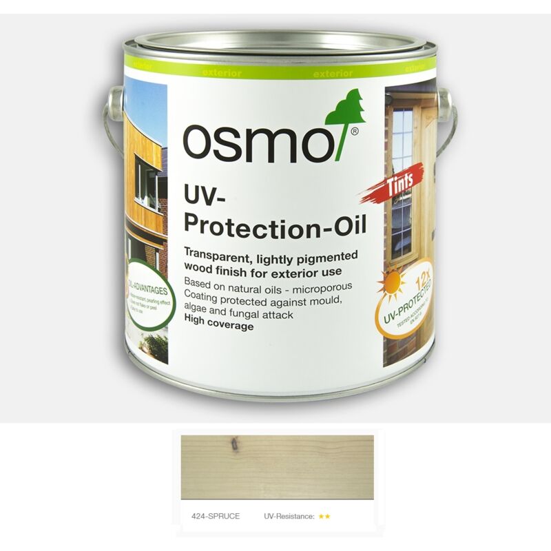 Osmo - uv Protection Oil Tints - With Film Protection - Spruce - 125ml