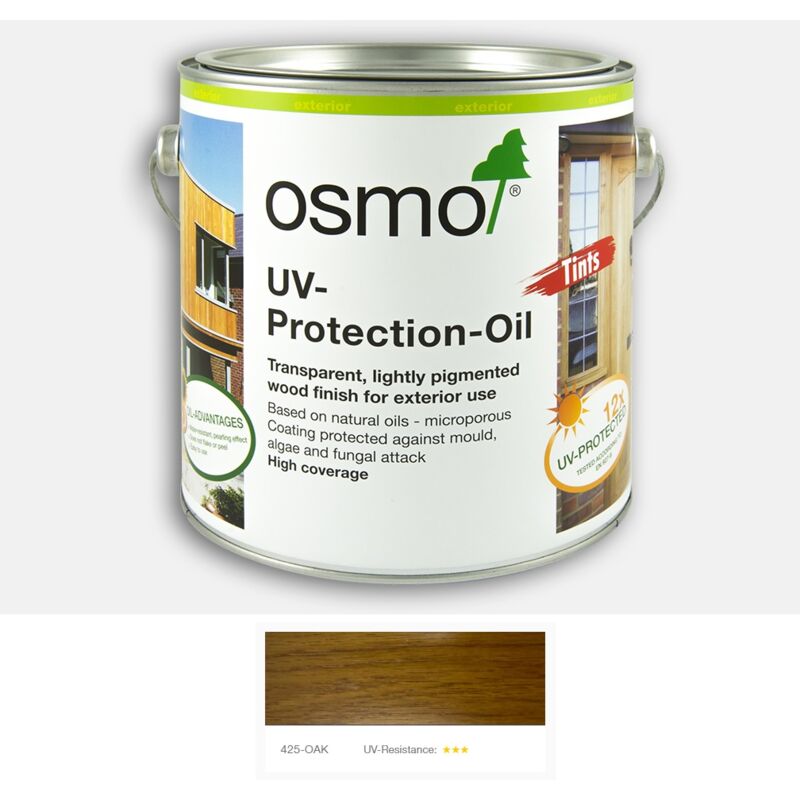 Osmo - uv Protection Oil Tints - With Film Protection - Oak - 125ml