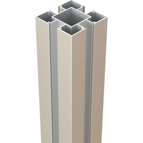 Osmo Alufosten Multi-Fence HPL Elegance & Alu-Fence 200 cm, 9 x 9 cm, Alu Alufosten