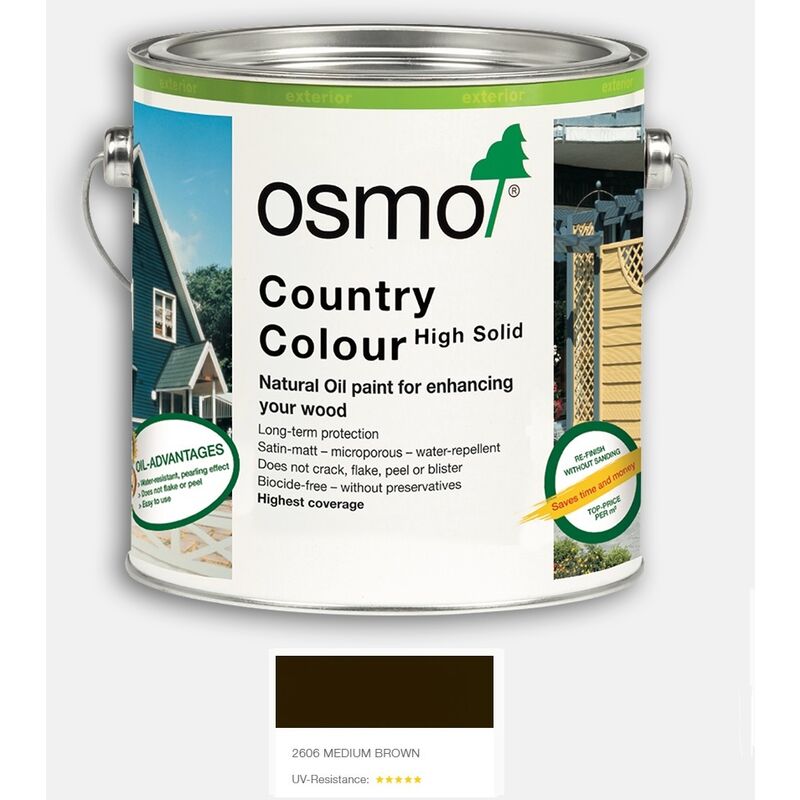 Osmo - Country Colour - Medium Brown - 750ml - Medium Brown