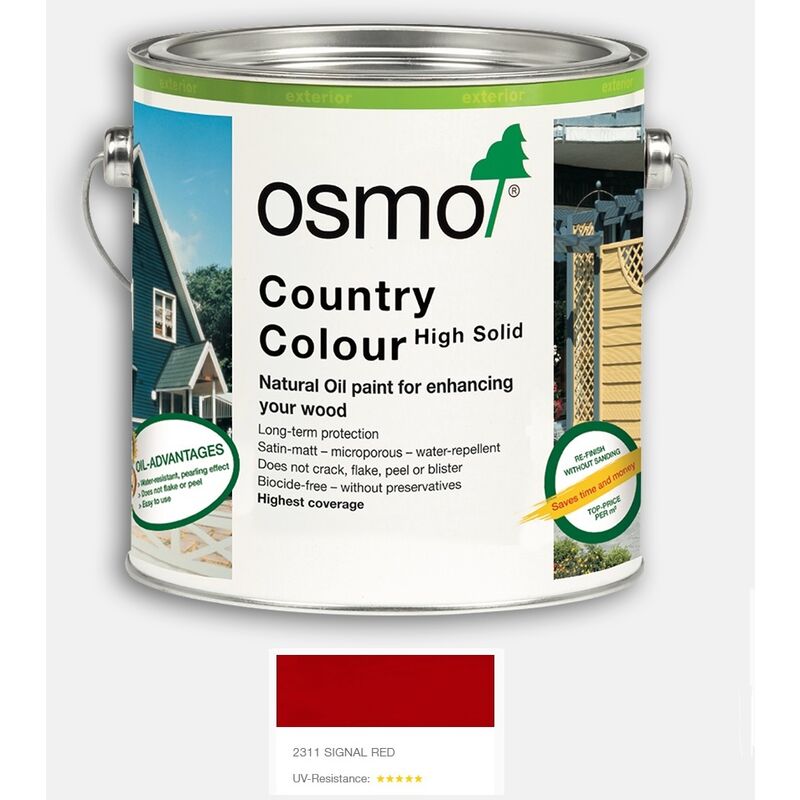 Osmo - Country Colour - Signal Red - 2.5 Litre - Signal Red