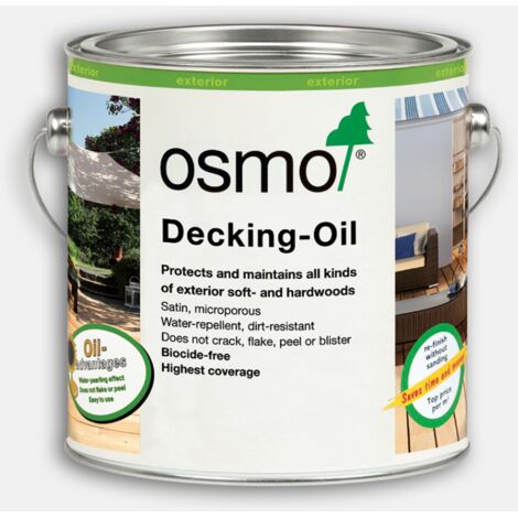 Osmo Decking Oil - Garapa - 2.5 Litre