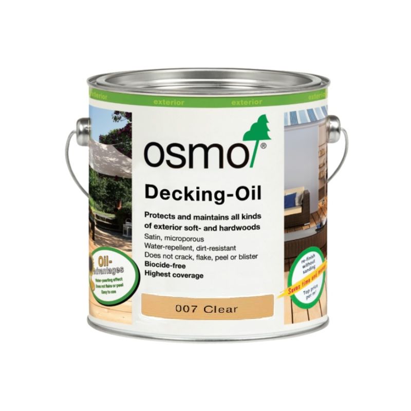 Osmo - Decking or Furniture Oil - Teak Oil Clear - 2.5 Litre