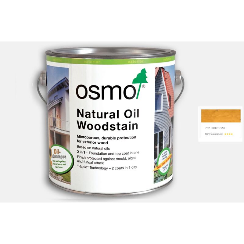 Osmo - Natural Oil Woodstain - Light Oak - 125ml