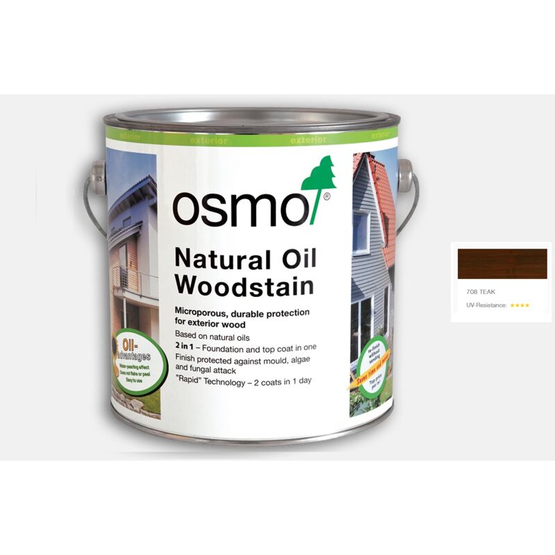 Osmo - Natural Oil Woodstain - Teak - 125ml