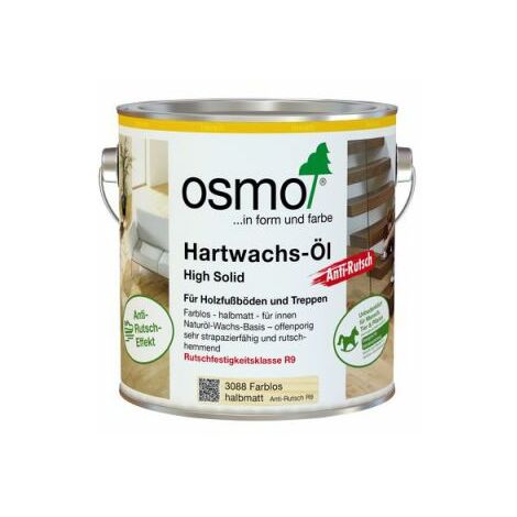 Osmo Hartwachs-Öl Anti-Rutsch Farblos Halbmatt 2,50 l - 10400078