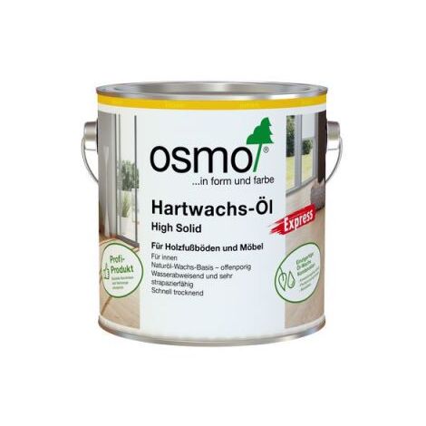 Osmo Hartwachs-Öl Express Farblos Seidenmatt 2,50 l - 10300134
