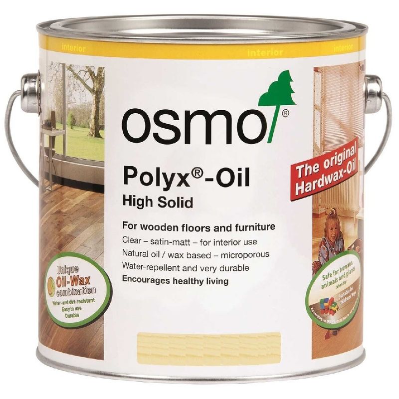 Polyx Hard Wax Oil - Clear - Satin - 2.5 Litre - Osmo