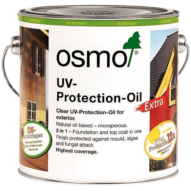 Osmo - uv Protection Oil Extra - Clear - Satin with Film Protection - 125ml