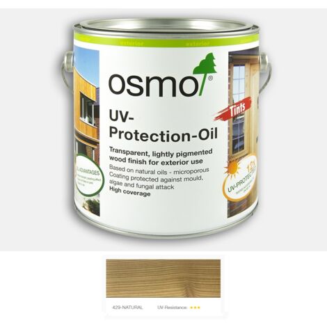 Osmo UV Protection Oil Tints - With Film Protection - Natural Matt - 125ml