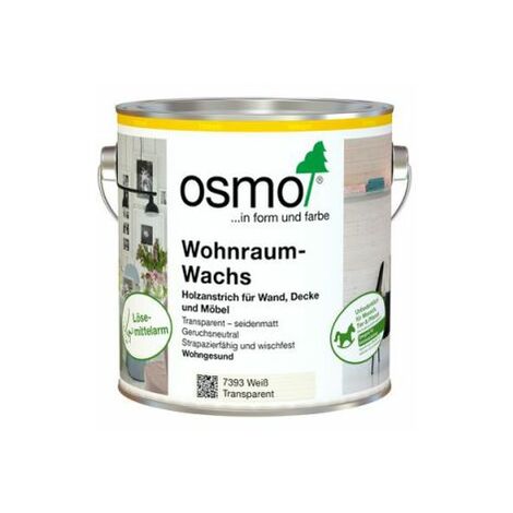 Osmo Wohnraum-Wachs Weiß Deckend 2,50 l - 13100231