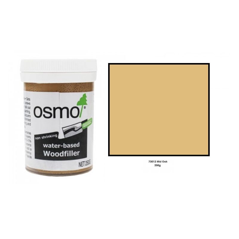 Osmo - Wood Filler - Multi Purpose Interior Filler - 250g - Mid Oak - Mid Oak